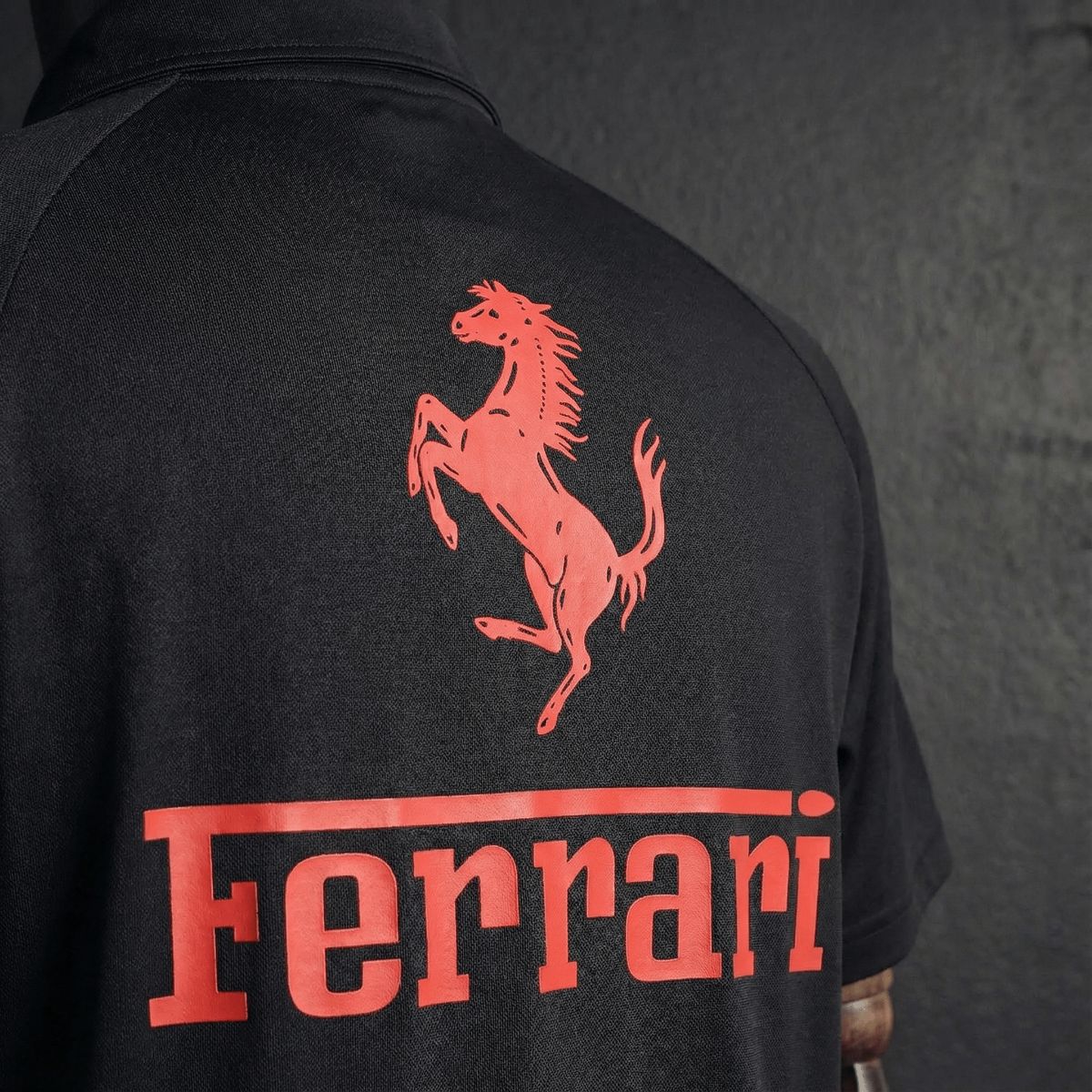 F1 Racing Scuderia Ferrari 2025 Black POLO