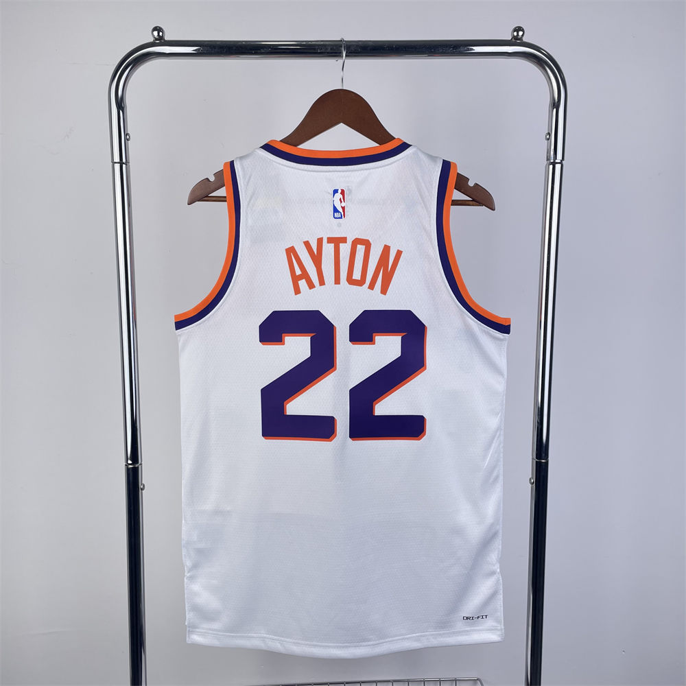 NBA Phoenix Suns 2024 AYTON#22 White Jersey S-XXL