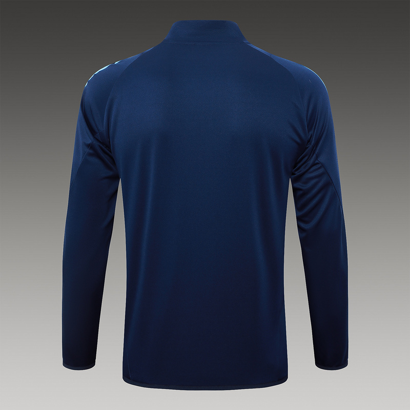 2024/25 Arsenal Royal blue Grey Jacket Training Suit Set Football Team Shirt Sports Fashion
