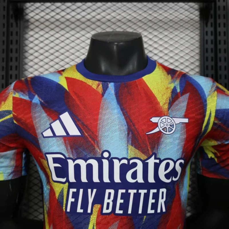 2025/26 Arsenal Colorful pre-match training jersey Player Version