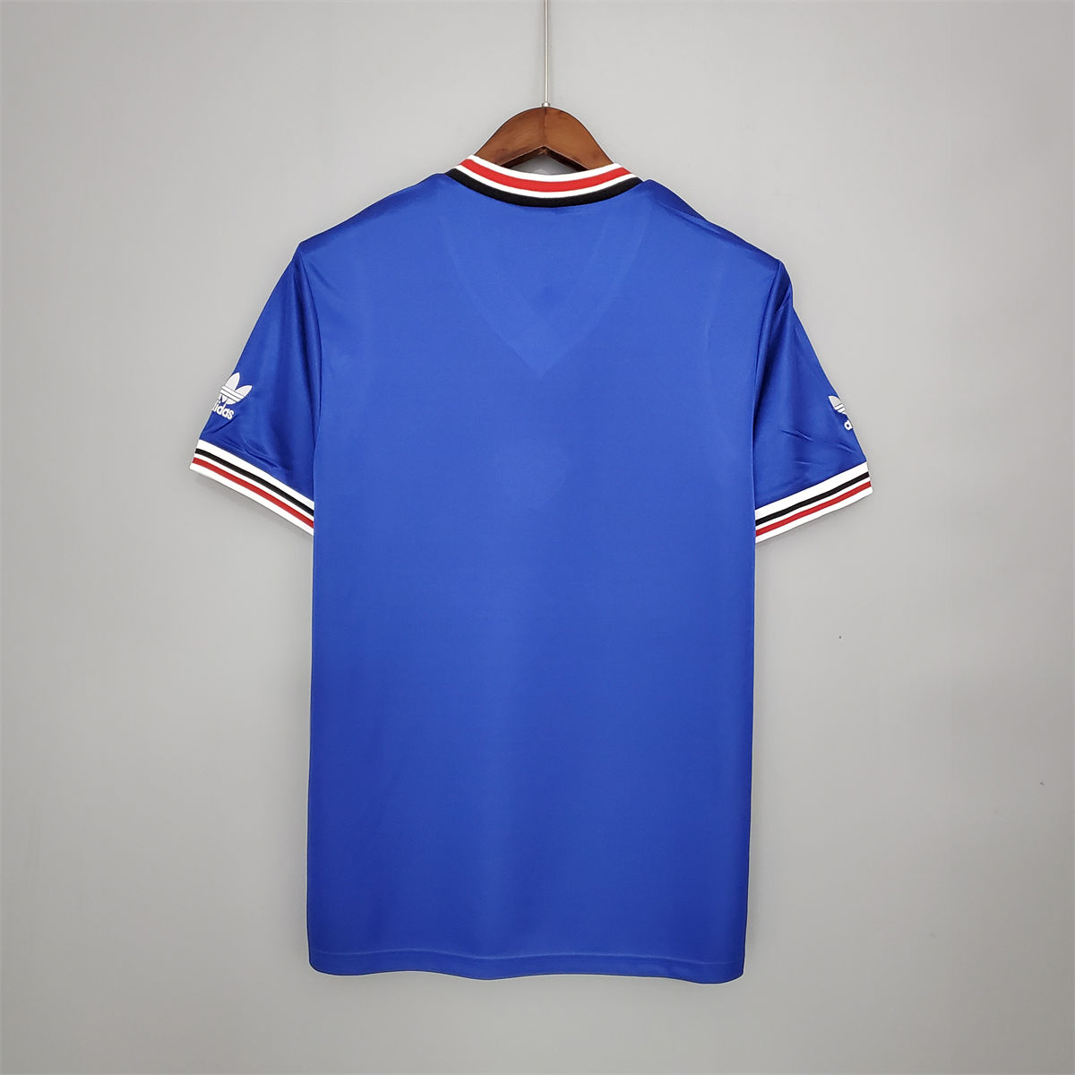 Retro Manchester United 85/86 away blue jersey Fan Version