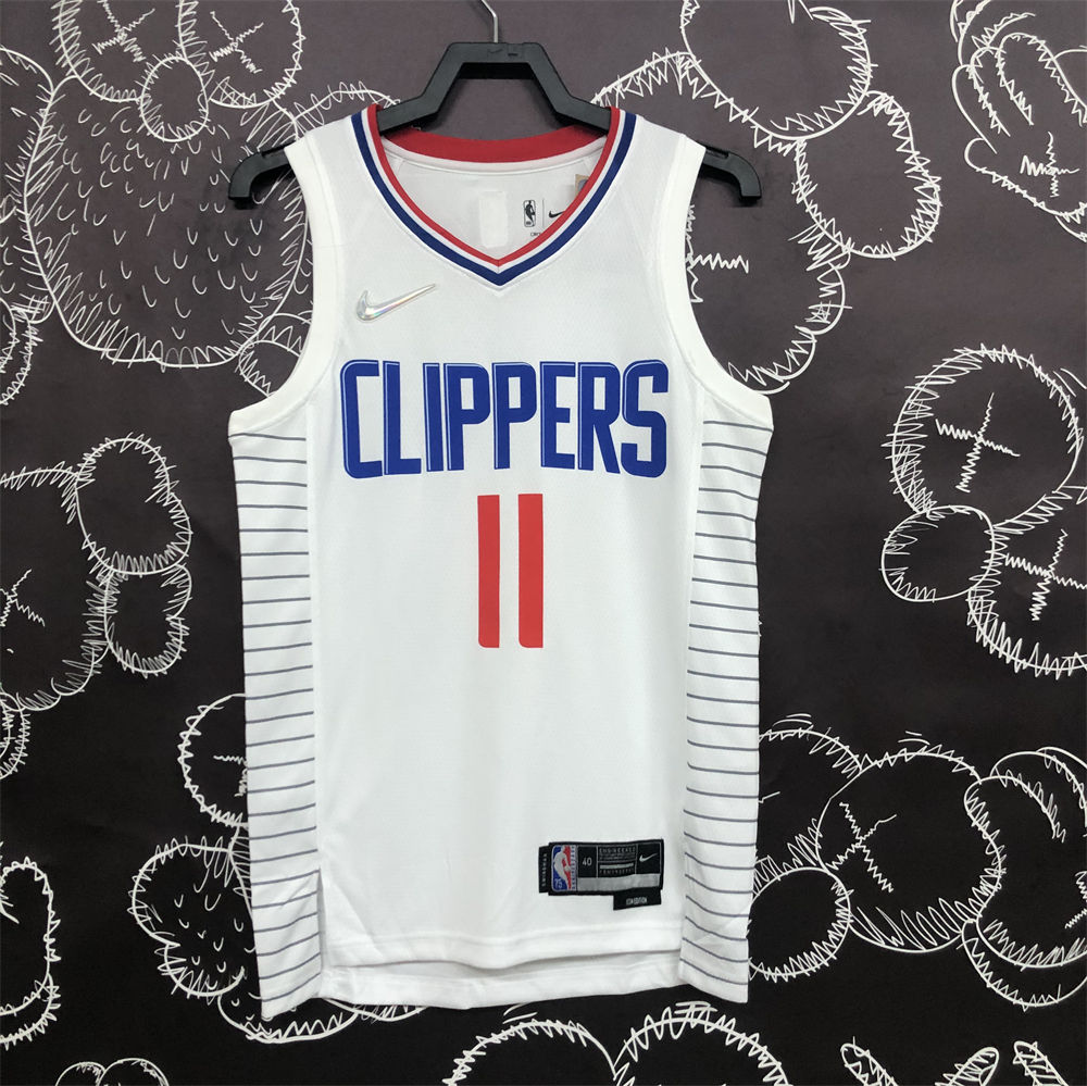 NBA Los Angeles Clippers V-Neck White Anniversary Jersey WALL#11 S-XXL