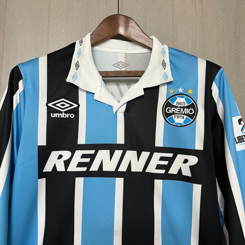 Retro Gremio 20th anniversary edition 2015 Long Sleeves jersey Fan Version