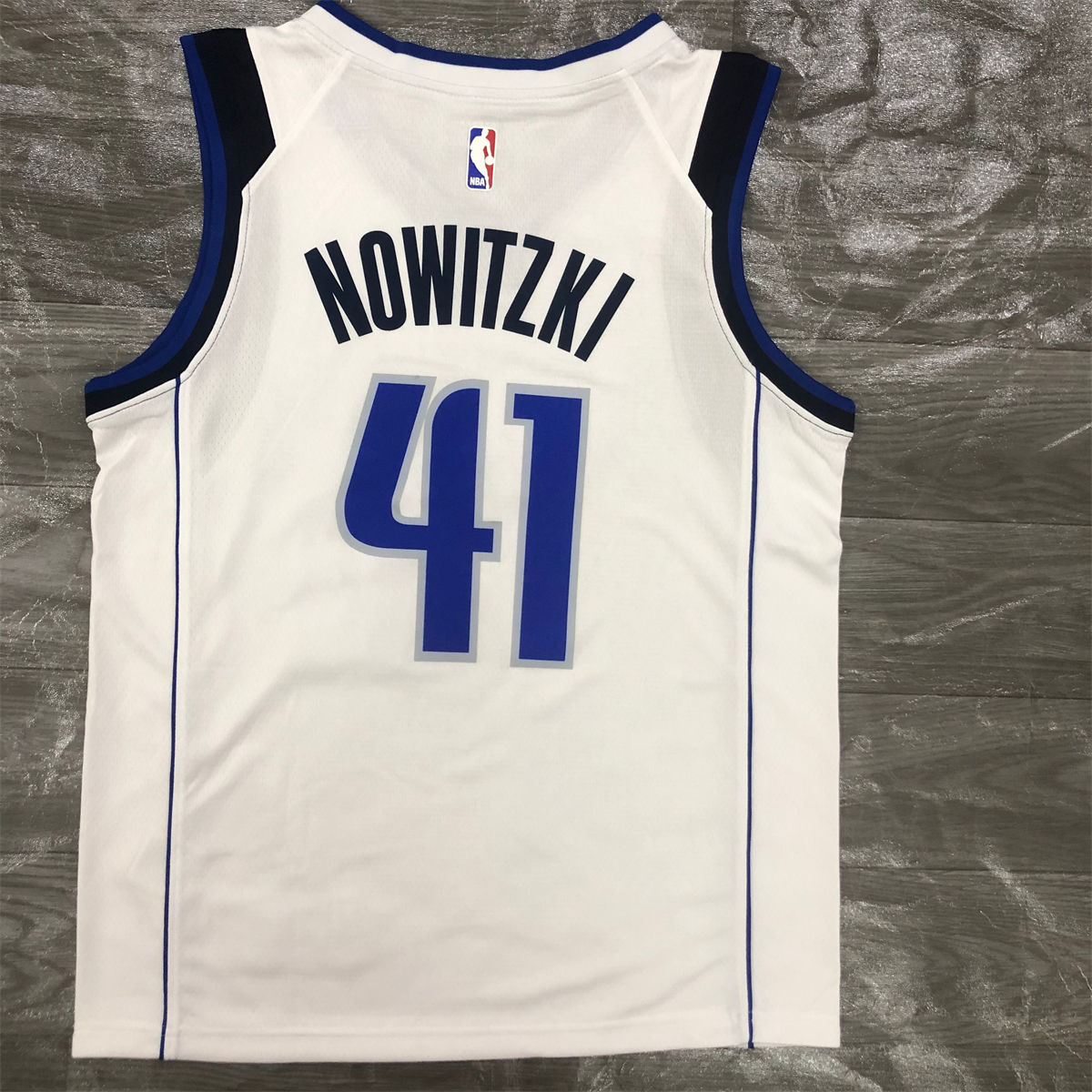NBA Dallas Mavericks V Neck White Jersey NOWITZKI#41 S-XXL