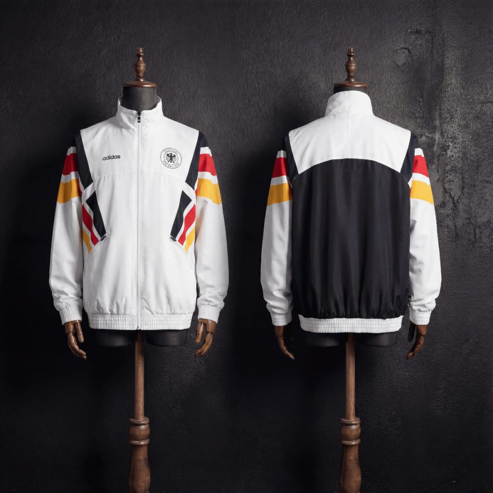 1996 Vintage Style Germany White Windbreaker Sport Unifom jersey Sport Unifom