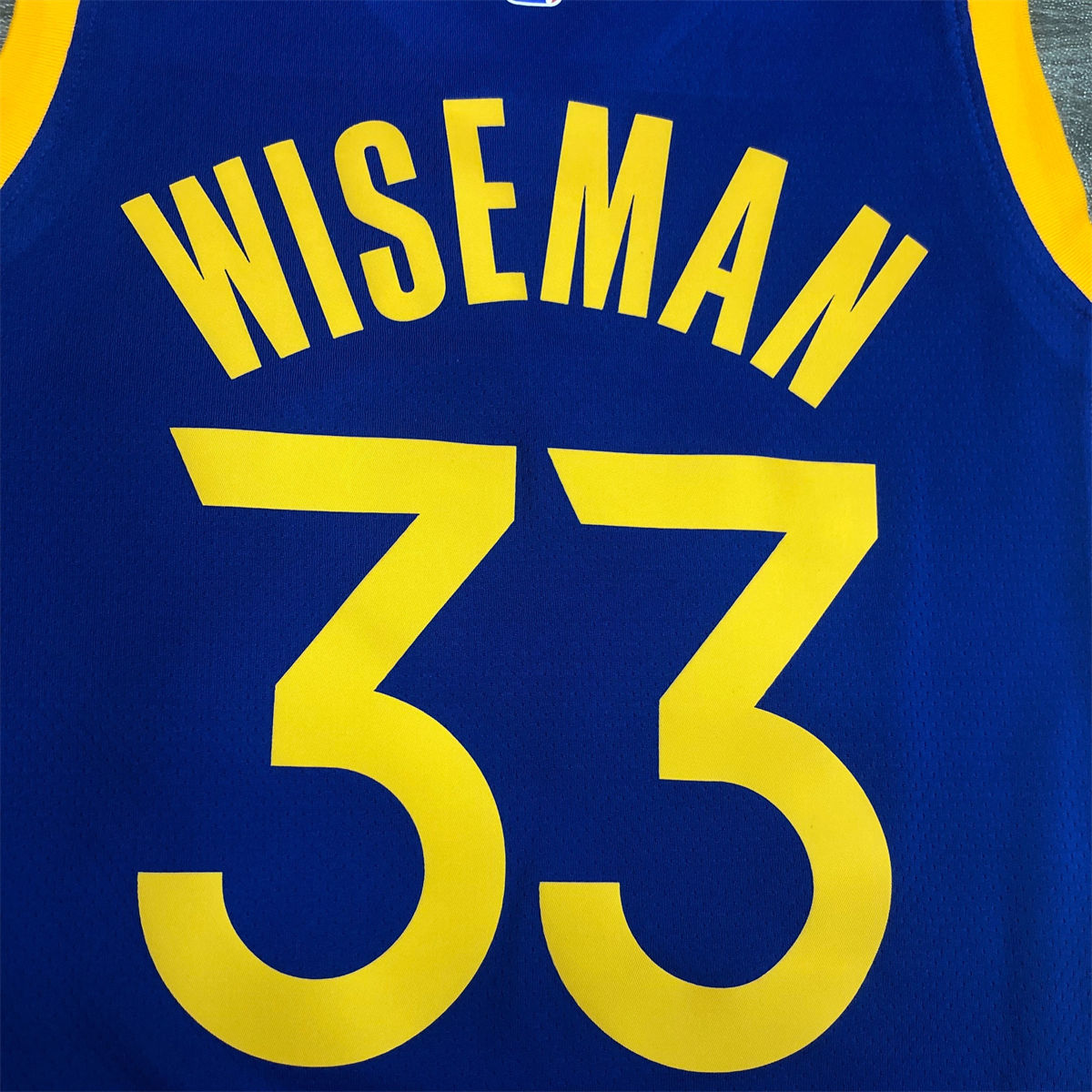 NBA Golden State Warriors V neck Blue Jersey WISEMAN#33 S-XXL