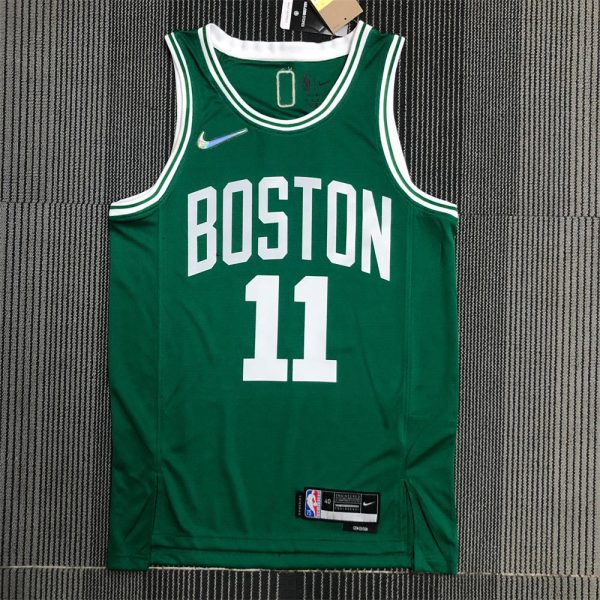 NBA Boston Celtics Round Neck 75th anniversary Green Jersey IRVING#11 S-XXL