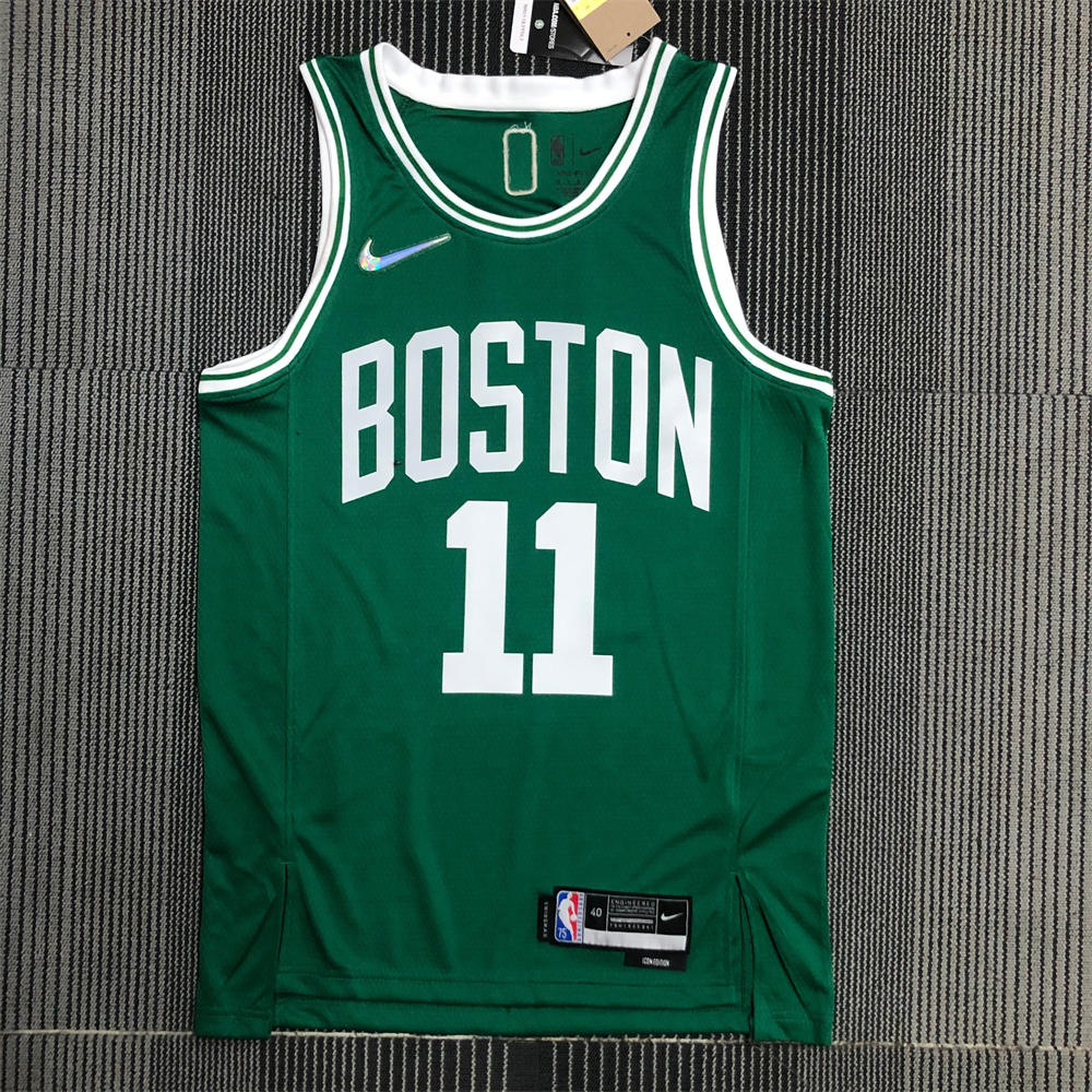 NBA Boston Celtics Round Neck 75th anniversary Green Jersey IRVING#11 S-XXL