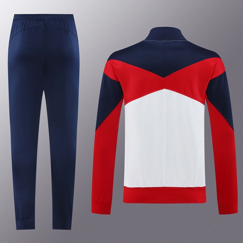 2024 PSG White Jacket Training Suit Set Football Team Shirt Sports Fashion