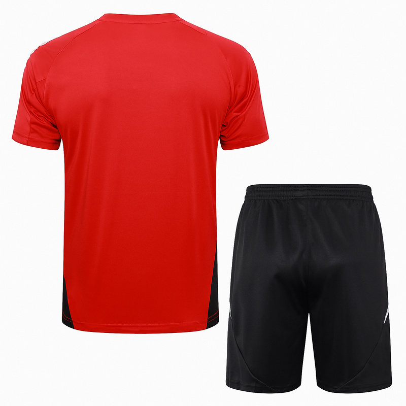 24/25 Manchester United Red Training Set Shirt and Shorts