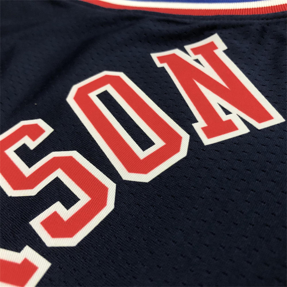 NBA Philadelphia 76ers Round Neck Black 75th Anniversary IVERSON#3 Jersey S-XXL
