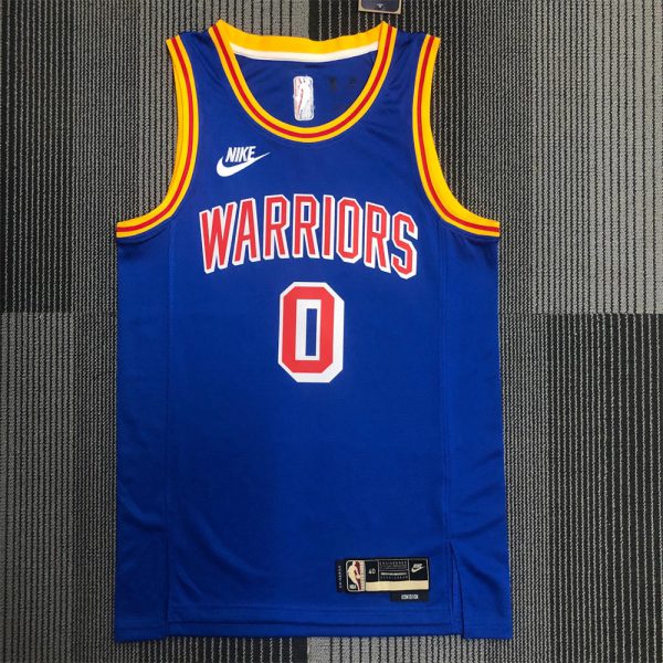 NBA Golden State Warriors Round Neck Blue Jersey PAYTON Ⅱ#0 S-XXL