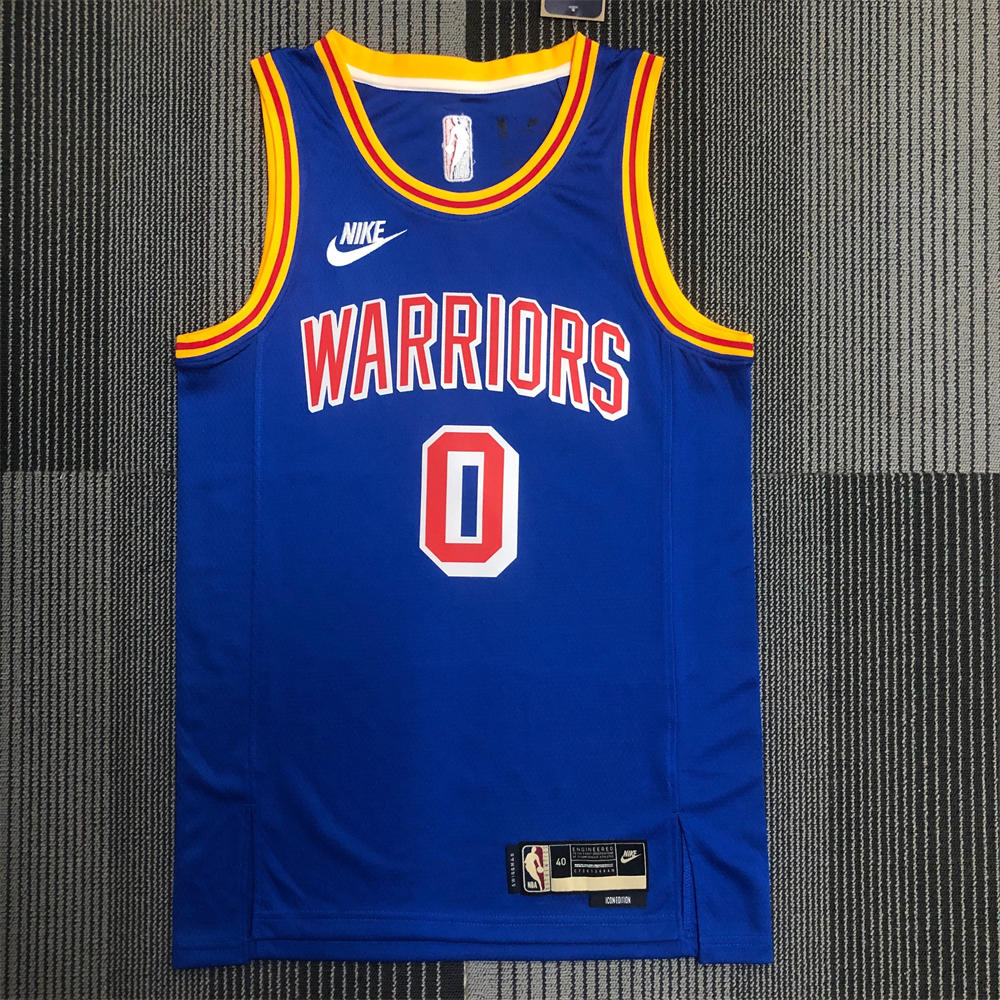 NBA Golden State Warriors Round Neck Blue Jersey PAYTON Ⅱ#0 S-XXL