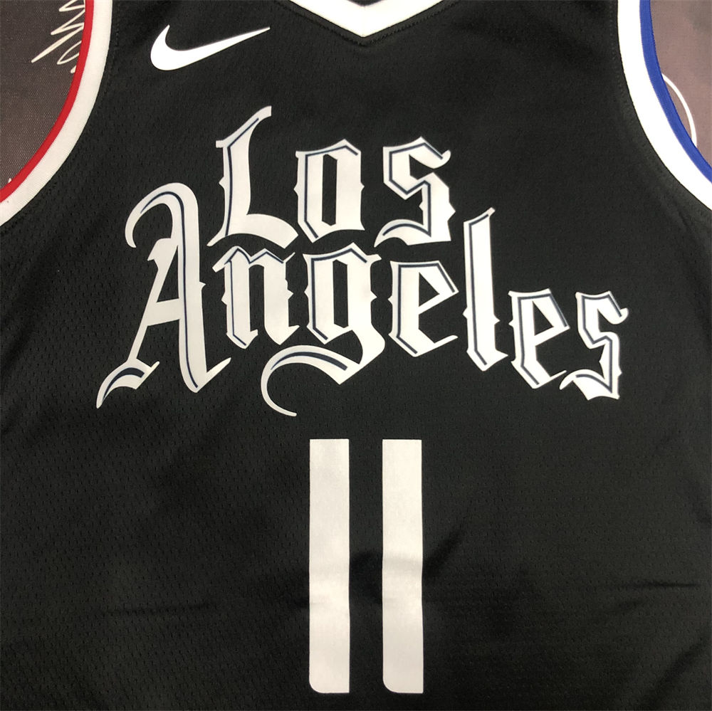 NBA Los Angeles Clippers V neck Black Jersey WALL#11 S-XXL