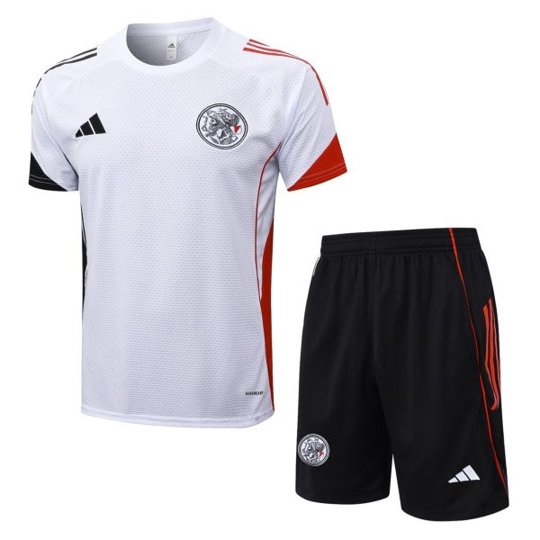 2026 Ajax White Training Set Shirt and Shorts
