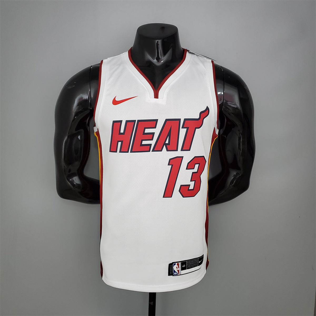 NBA Miami Hearts V-Neck White Jersey ADEBAYO#13 S-XXL