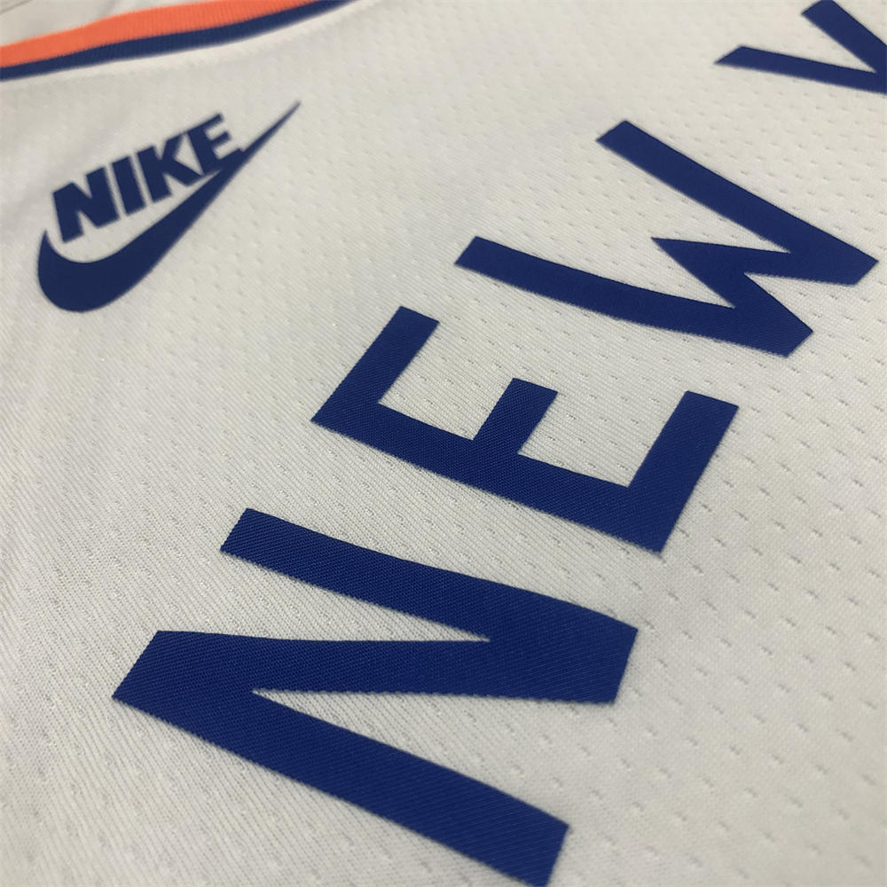 NBA New York Knicks Round Neck White jersey BARRETT#9 S-XXL