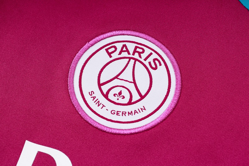24/25 PSG Red Long-sleeved half-pull training kit Football team kit