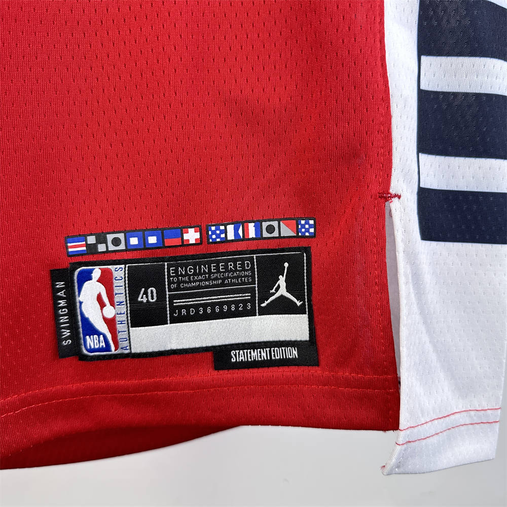 NBA Los Angeles Clippers 24/25 Round Neck JORDAN Edition Red Jersey LEONARD#2 S-XXL