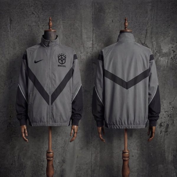 2026 Brazil Deep Gray Windbreaker