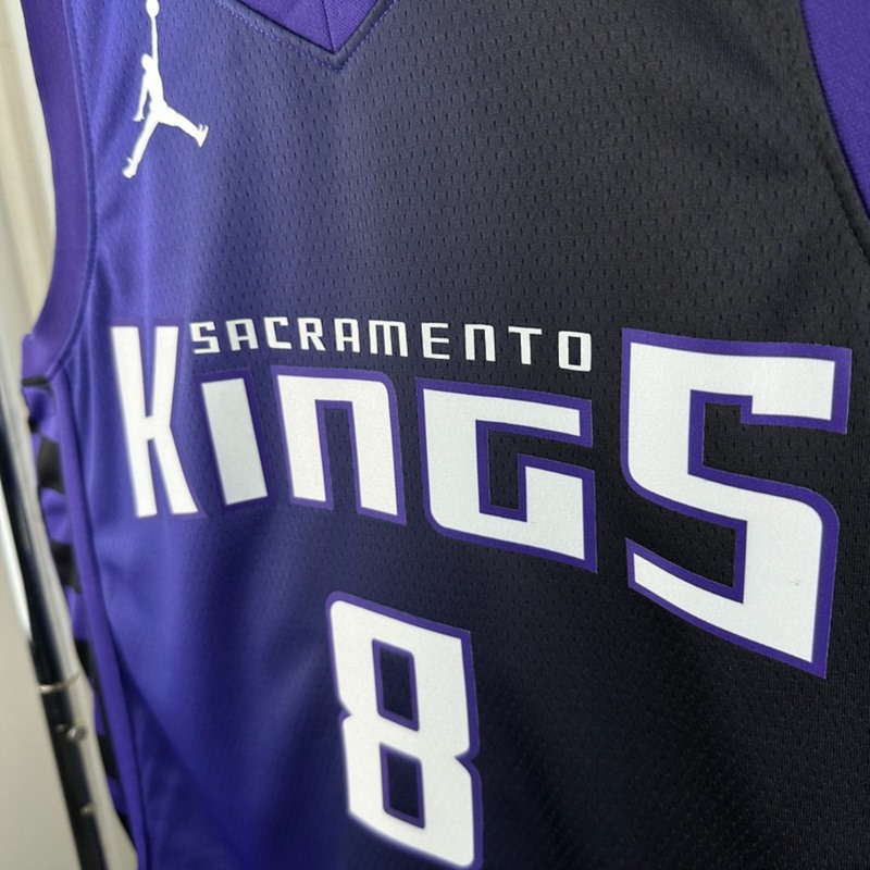 NBA Scaramento Kings 2024 V-Neck JORDAN Edition Purple jersey LAVINE#8 S-XXL