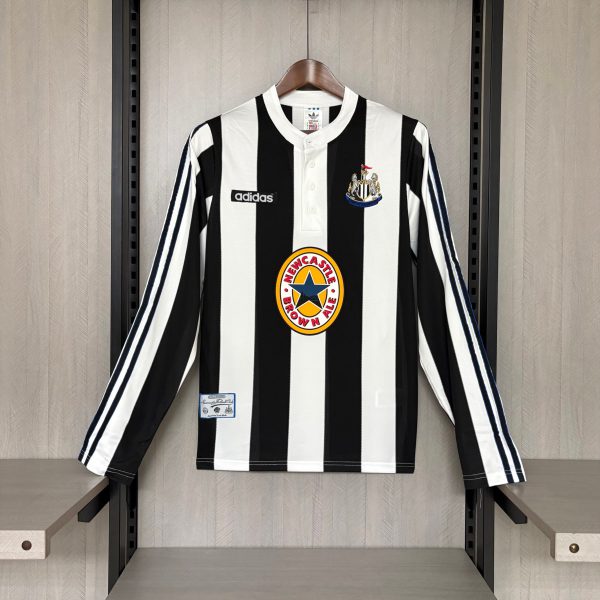 Retro Newcastle United 1997/99 Long Sleeve Home jersey Fan Version