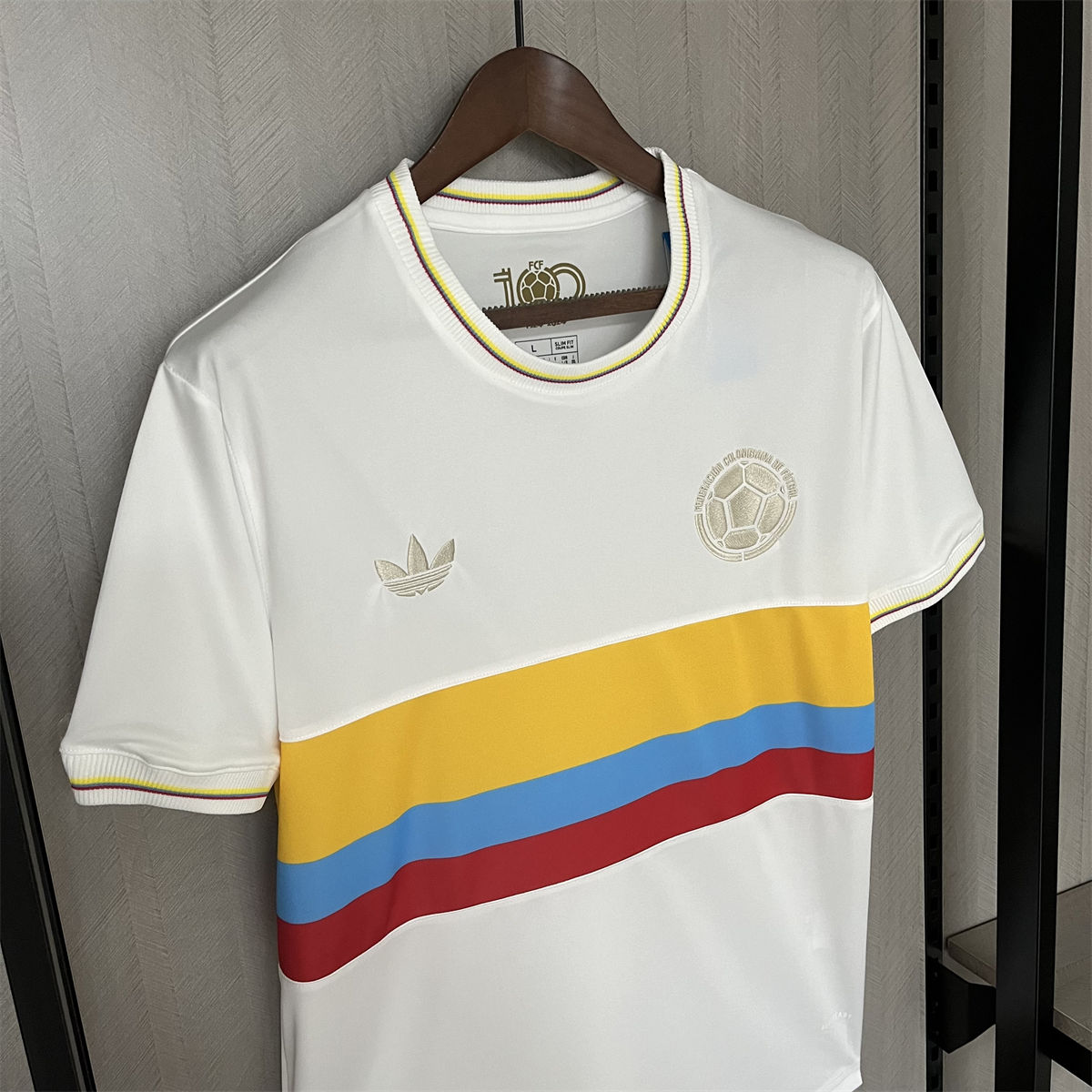 2024/25 Colombia 100th Anniversary Edition White Jersey Fan Version