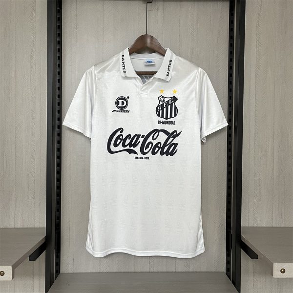 Retro 1993 Santos home jersey Fan Version