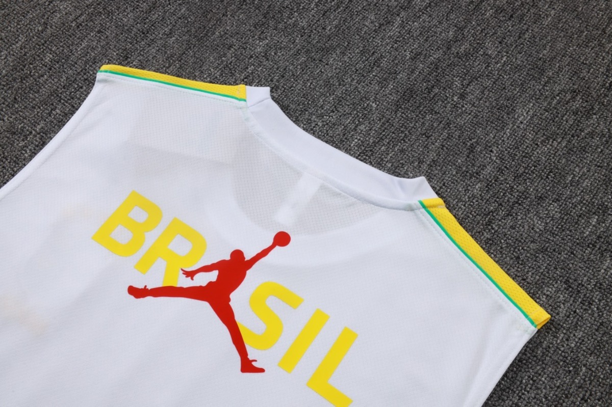 2026 Brazil White Training Set Shirt and Shorts