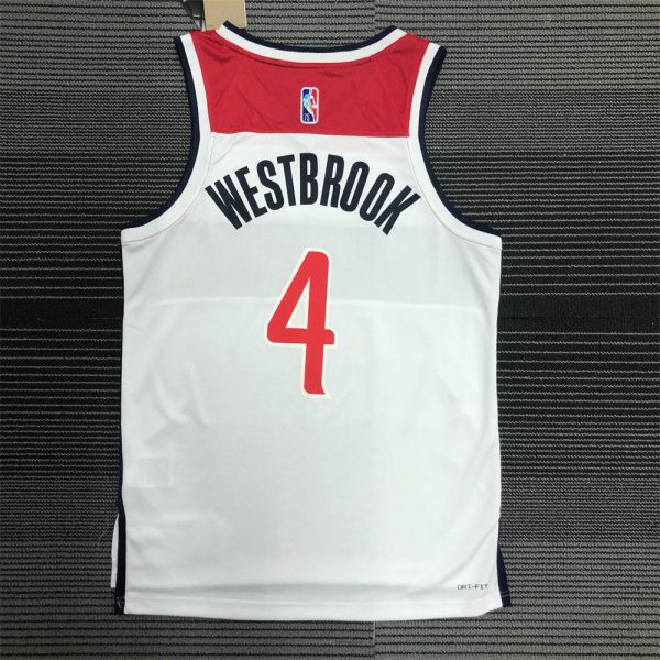 NBA Washington Wizards 75th Anniversary WESTBROOK#4 Jersey S-XXL