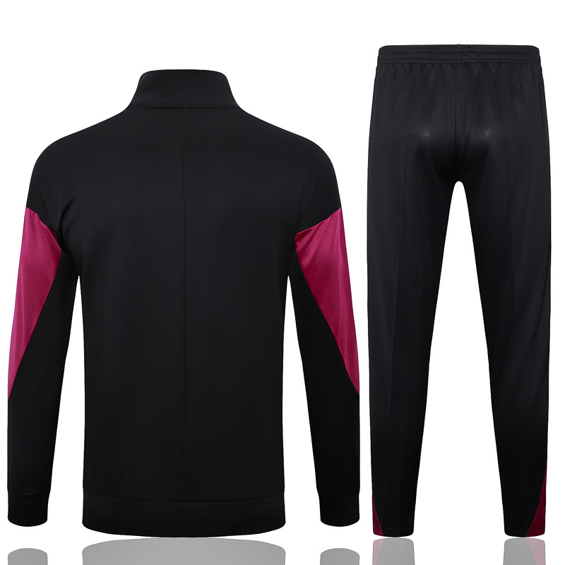 2024/25 Paris Black Jacket Training Suit Set Football Team Shirt Sports Fashion