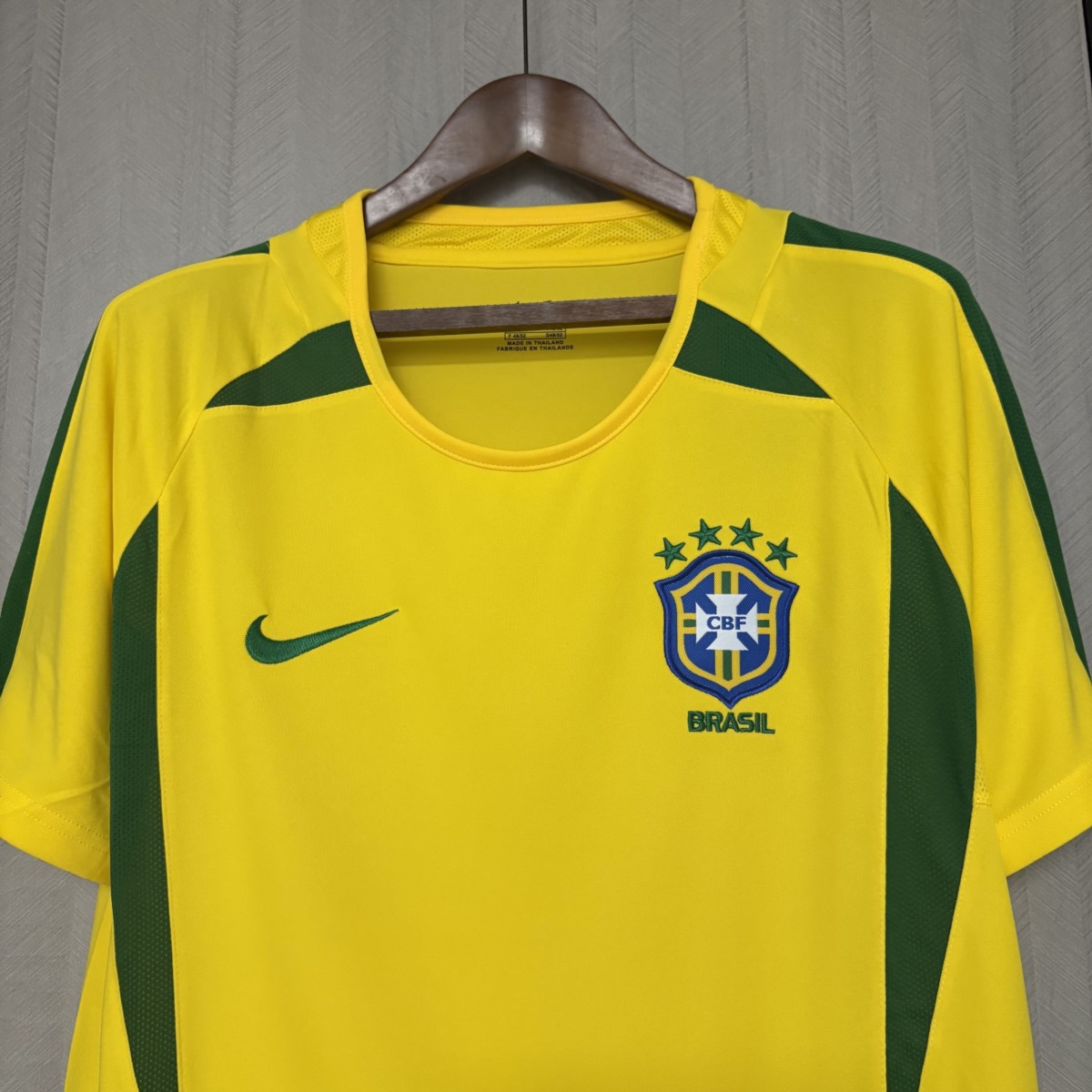 Retro 2002 Brazil Home Jersey Fan Version (2002 World Cup Remake)