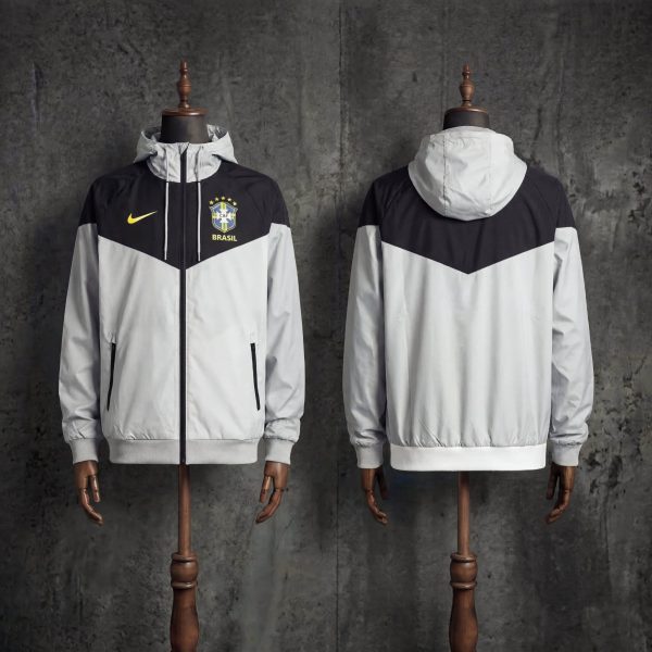 2026 Brazil Gray Windbreaker