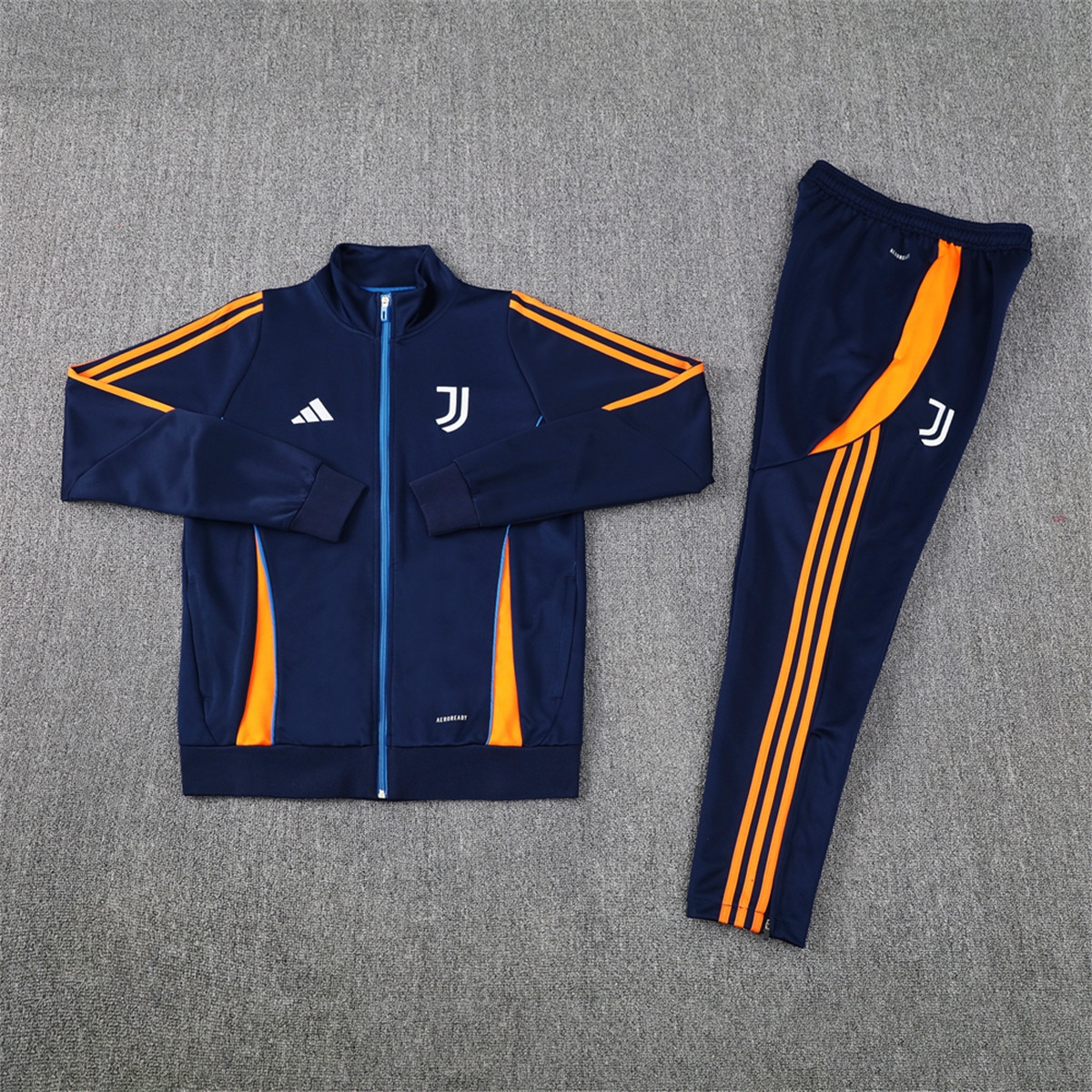 2024 Juventus Royal Blue Jacket Training Suit Set Football Team Shirt Sports Fashion