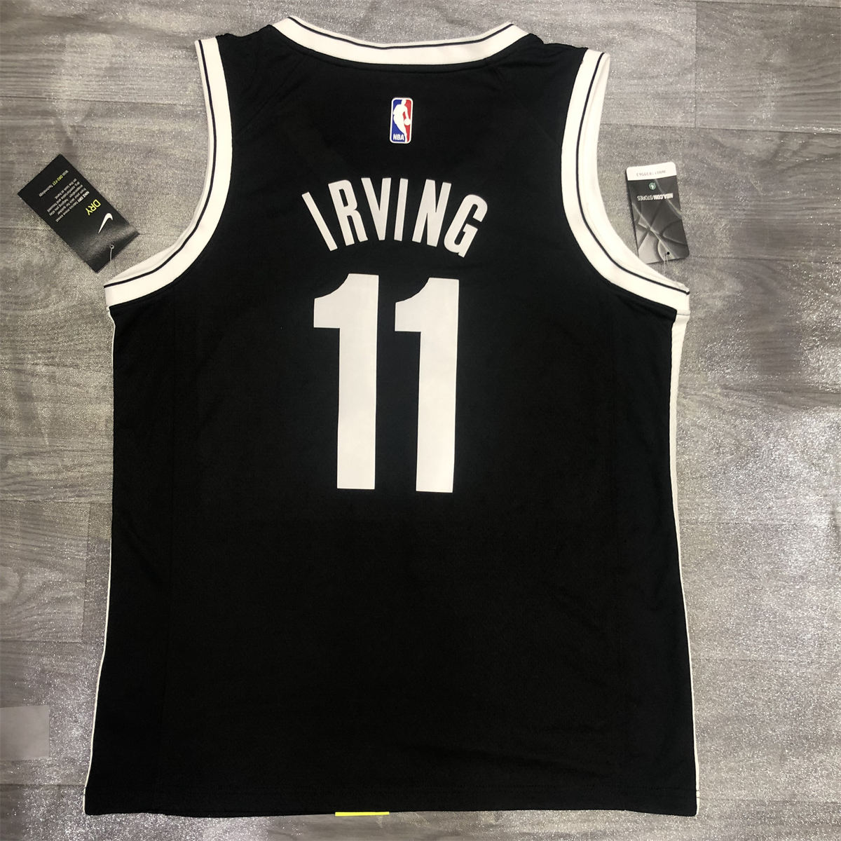 NBA Brooklyn Nets V neck Black Jersey Irving#11S-XXL