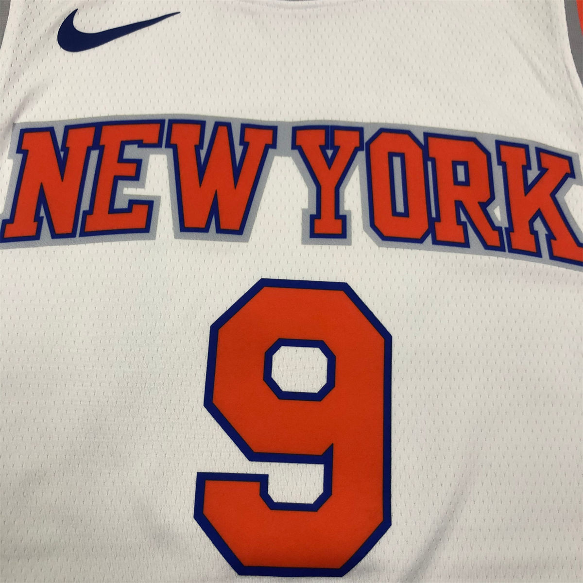 NBA New York Knicks Round Neck White jersey BARRETT#9 S-XXL
