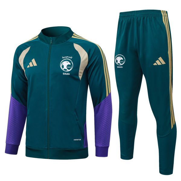 2026 Saudi Arabia Dark green Jacket Training Suit Set