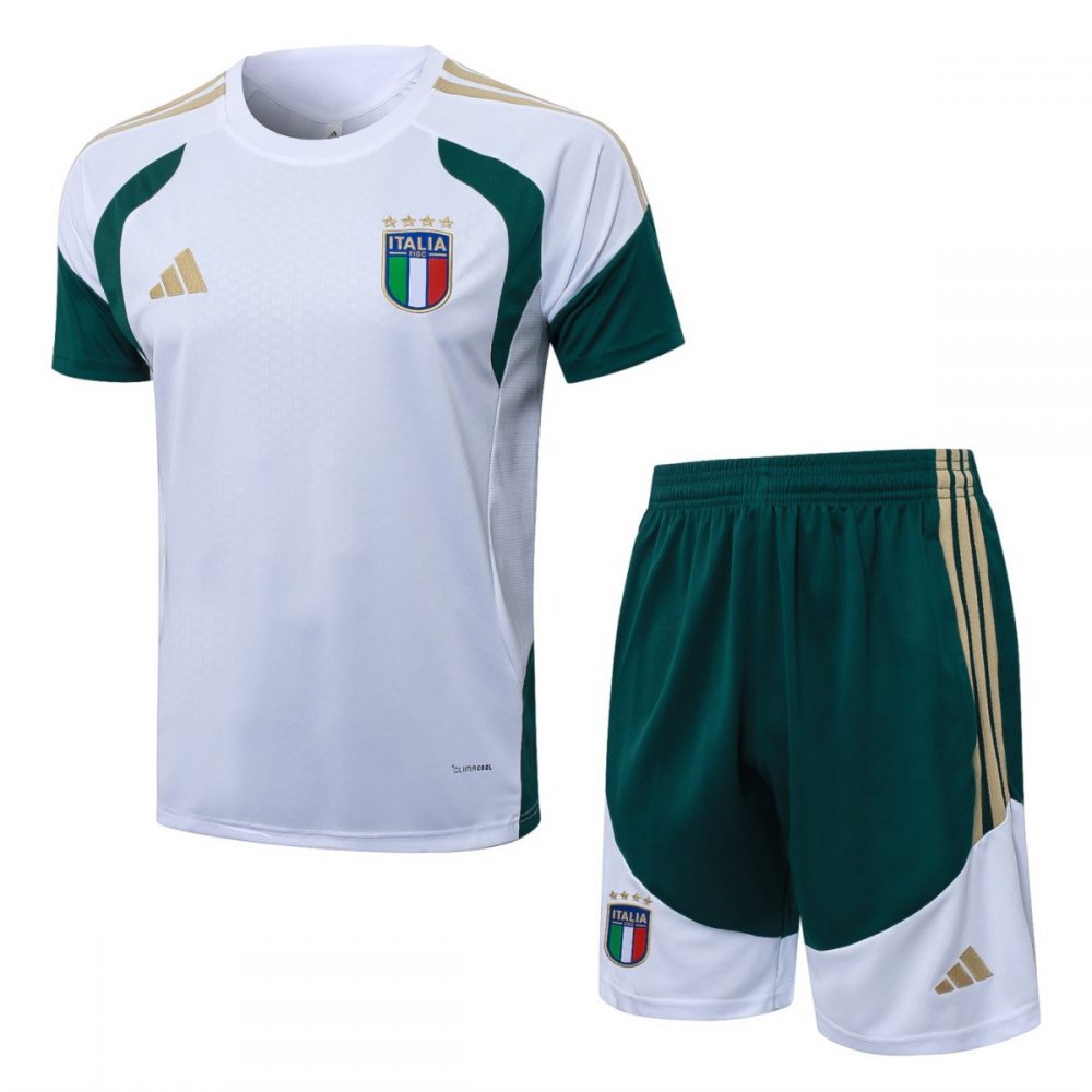 2026 Italy White Training Set Shirt and Shorts