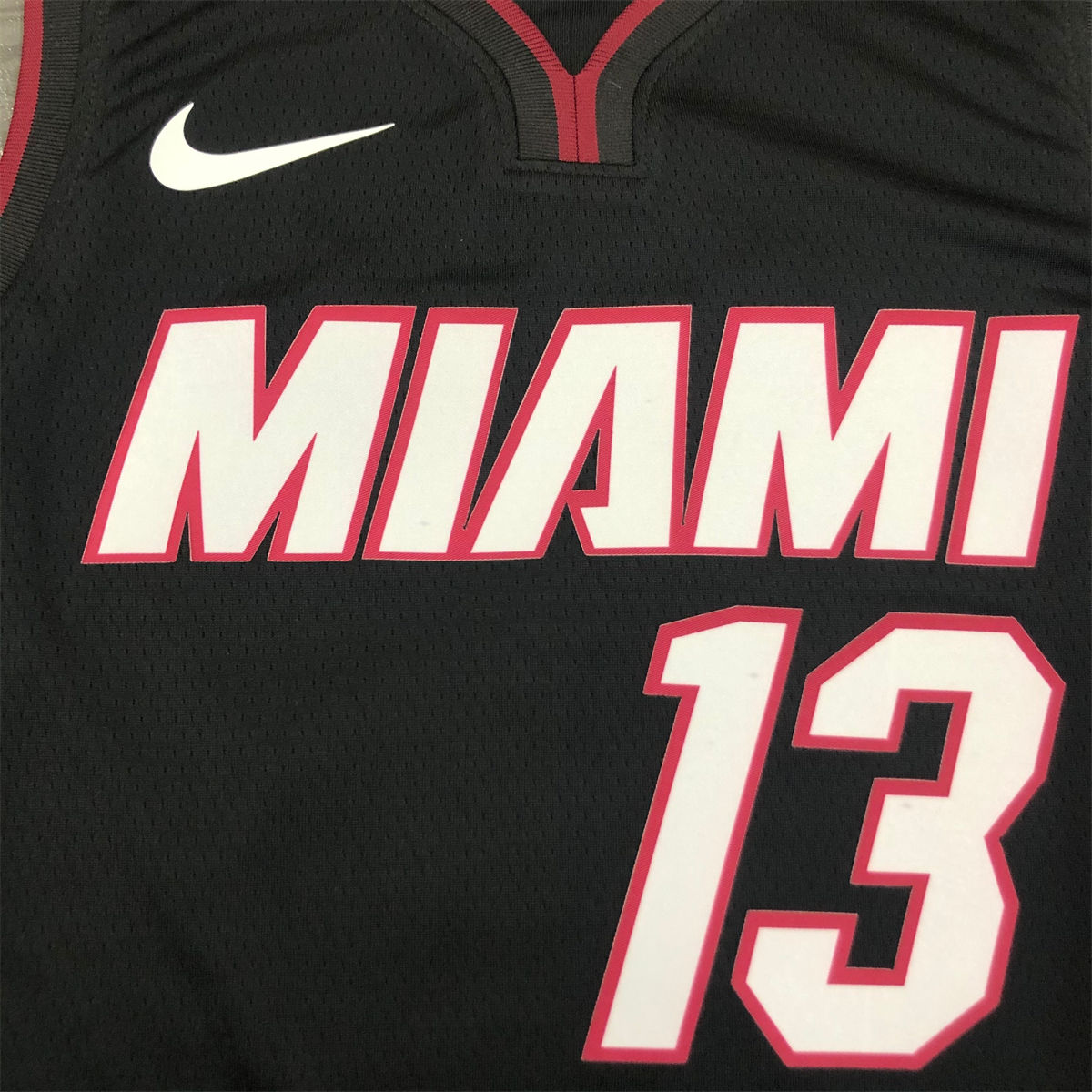 NBA Miami Hearts V-Neck Black Jersey ADEBAYO#13 S-XXL