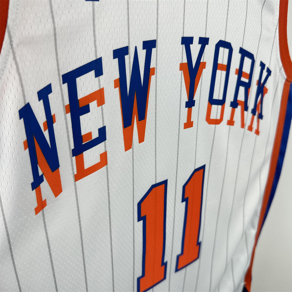 NBA New York Knicks 24/25 City Edition Round Neck White jersey BRUNSON#11 S-XXL