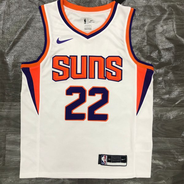 NBA Phoenix Suns V-Neck White jersey AYTON#22 S-XXL