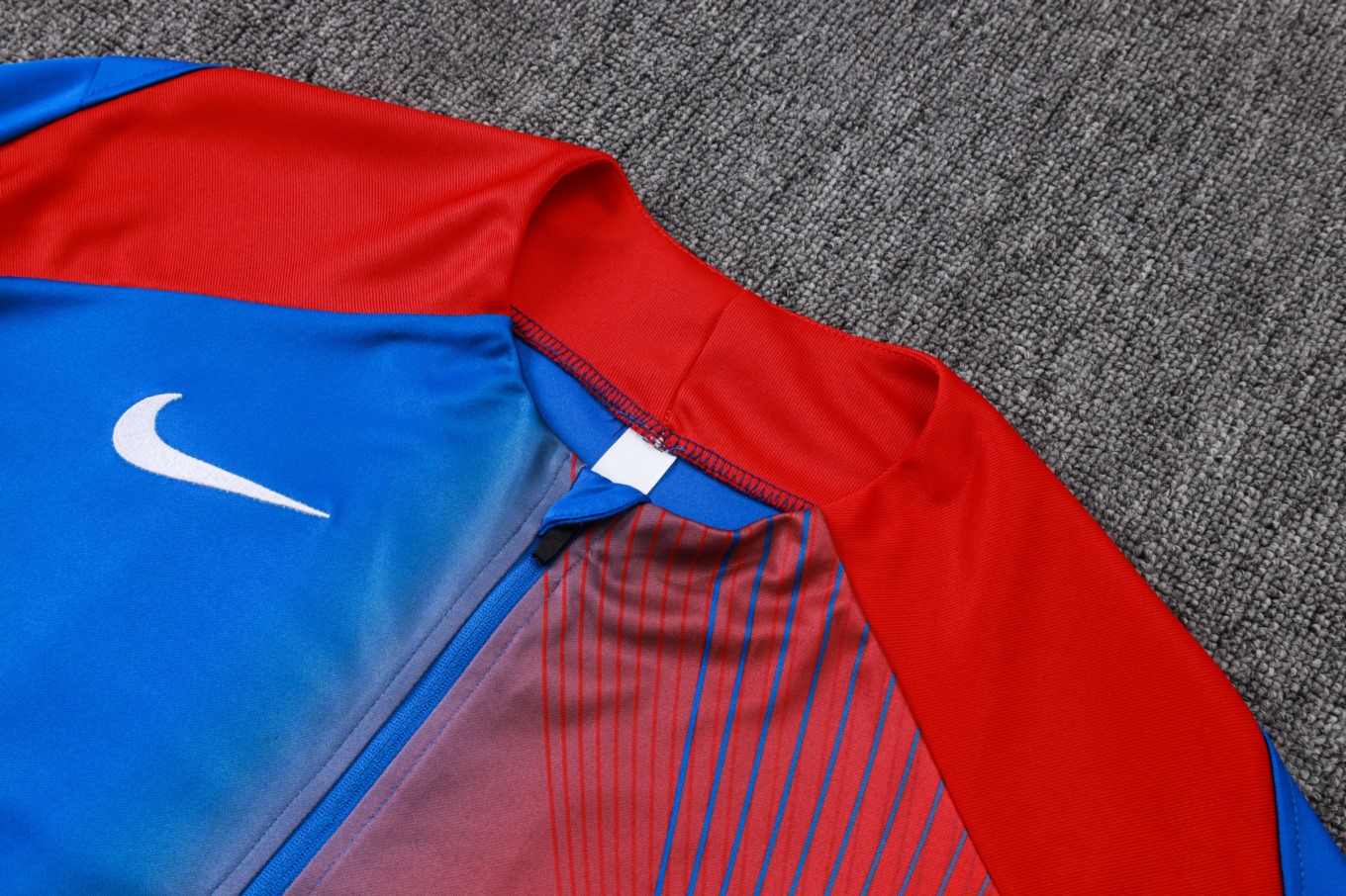 202526 PSG Blue-red  Long-sleeved half-pull training kit