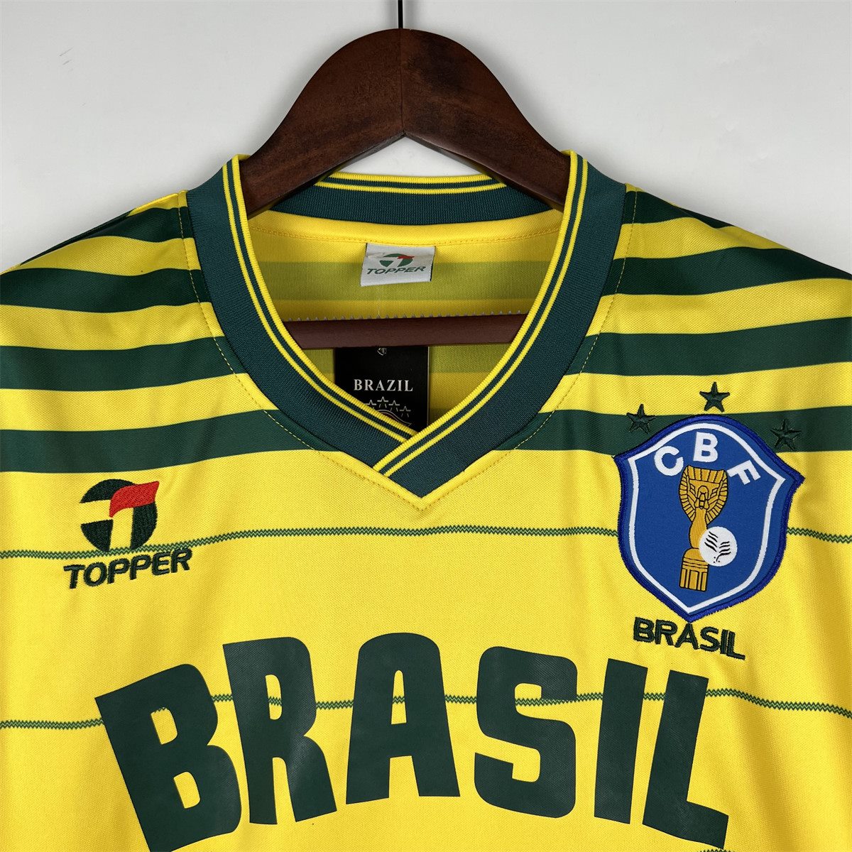 Retro 1984 Brazil home jersey Fan Version