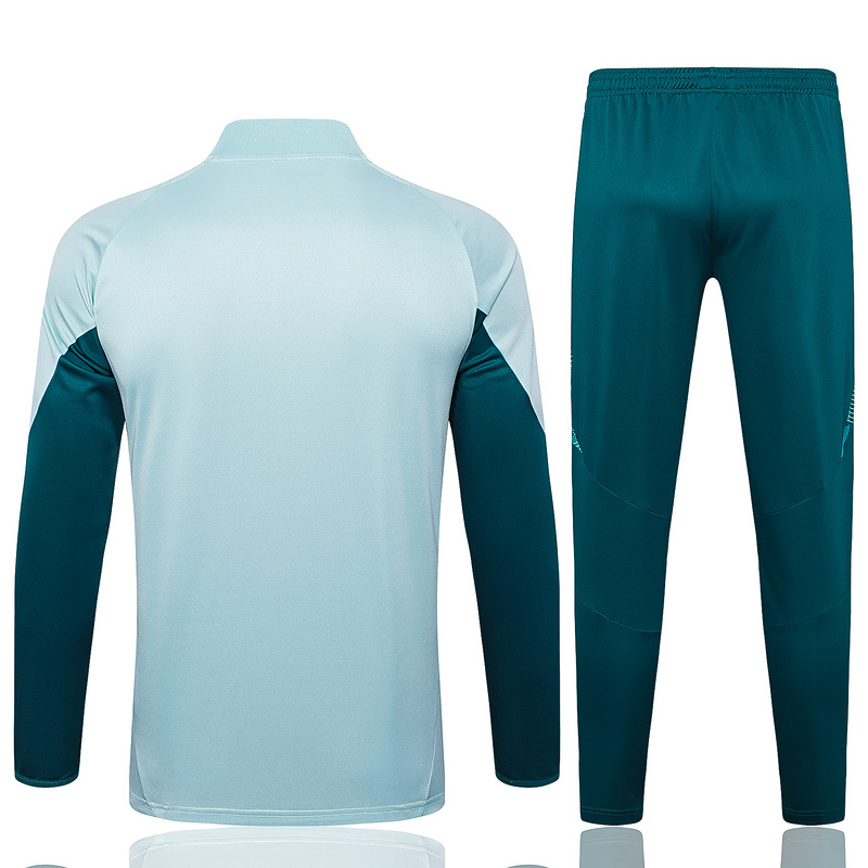 24/25 Cruzeiro Light blue Long-sleeved half-pull training kit Football team kit