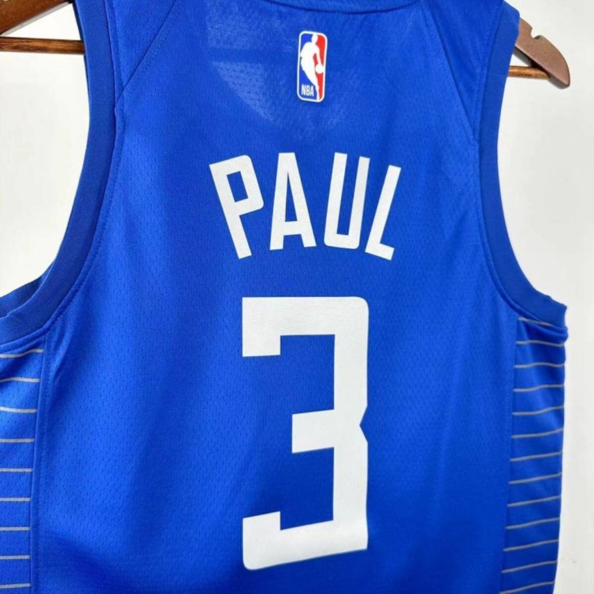 NBA Los Angeles Clippers 2023 V-Neck Blue Jersey PAUL#3 S-XXL