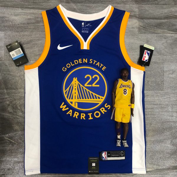 NBA Golden State Warriors V neck Blue Jersey WIGGINS#22 S-XXL