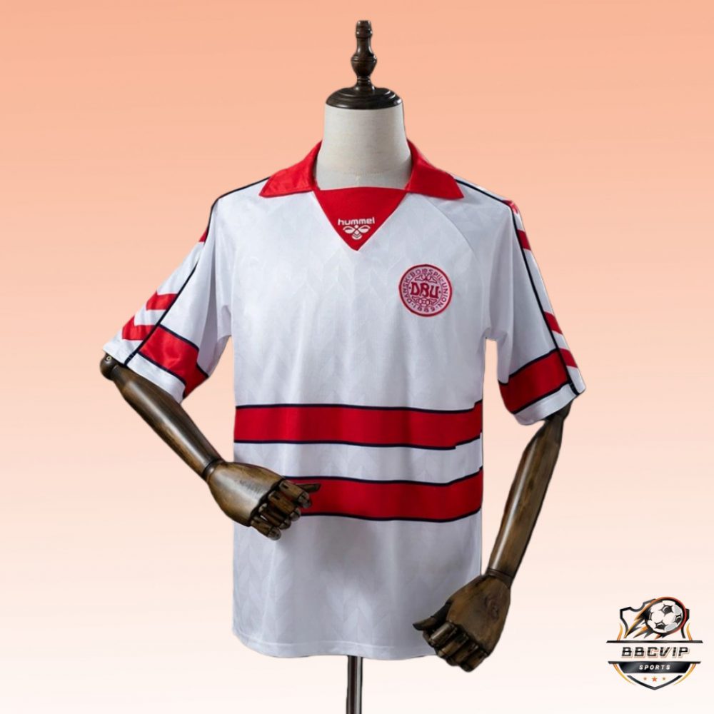 Retro Denmark 1988 Away jersey Fan Version