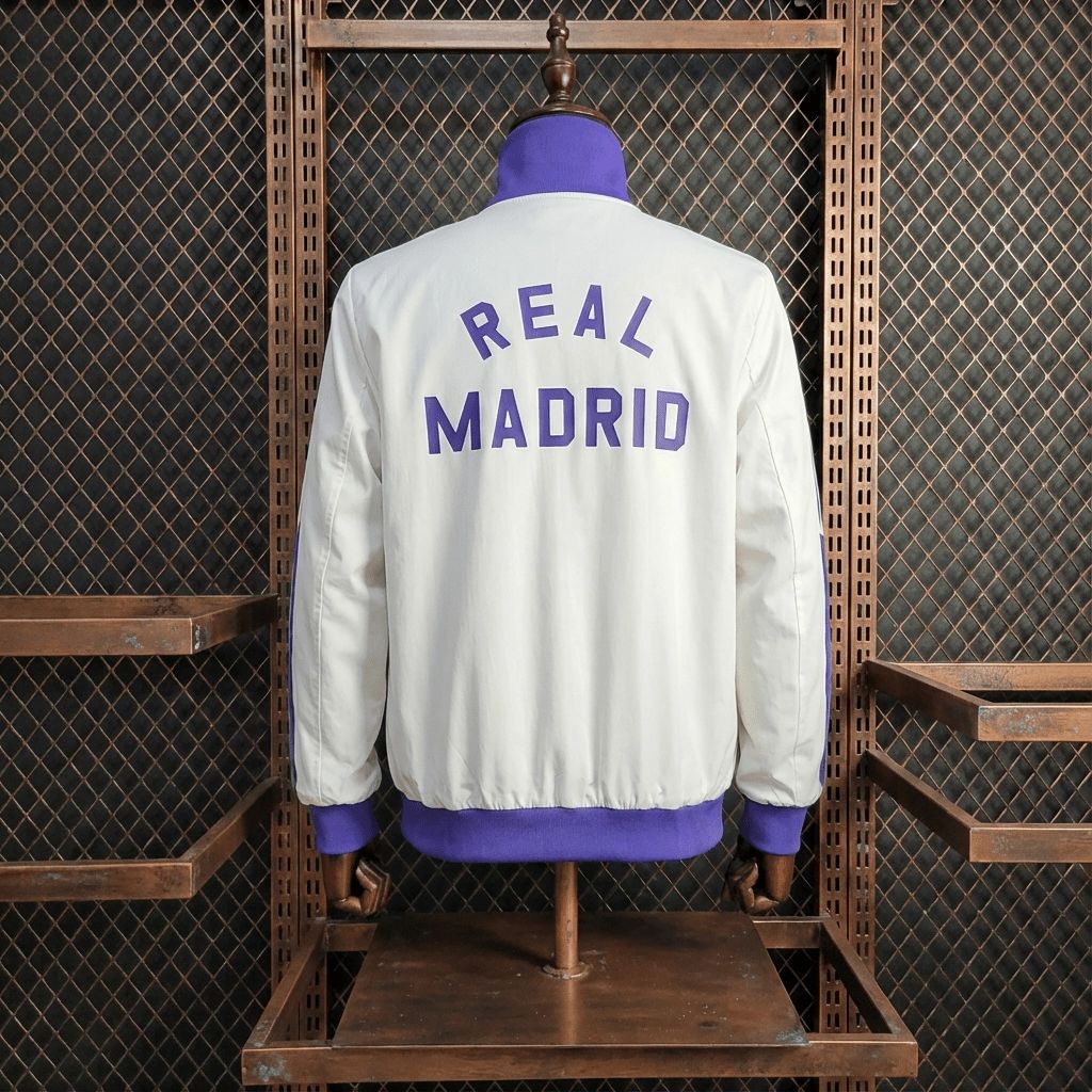 2026 Real Madrid White Windbreaker Sport Unifom