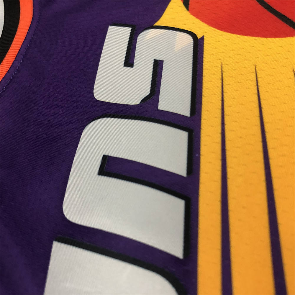 NBA Phoenix Suns Round Neck Purple Retro Style jersey S-XXL