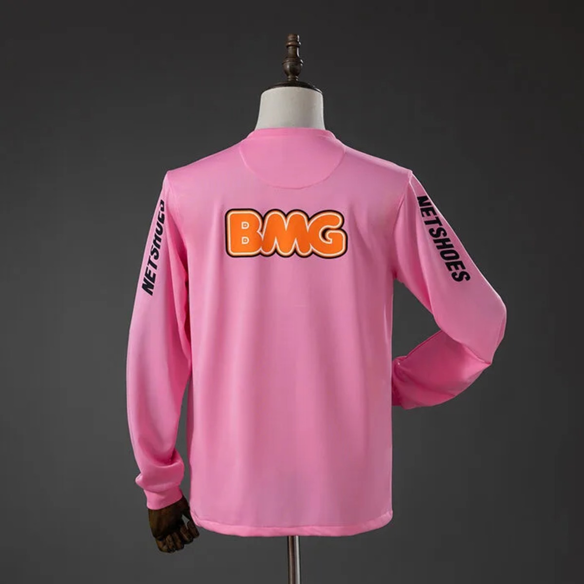 Retro Santos 2012 Pink Jersey Long Sleeve Fan Version